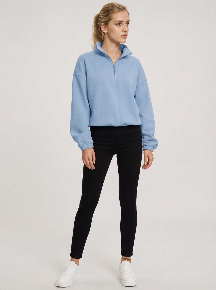 The Fit Pullover Blue