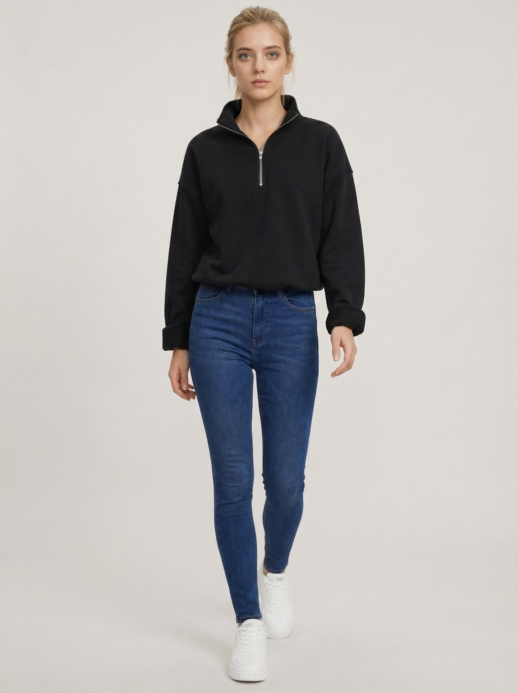 The Fit Pullover Black