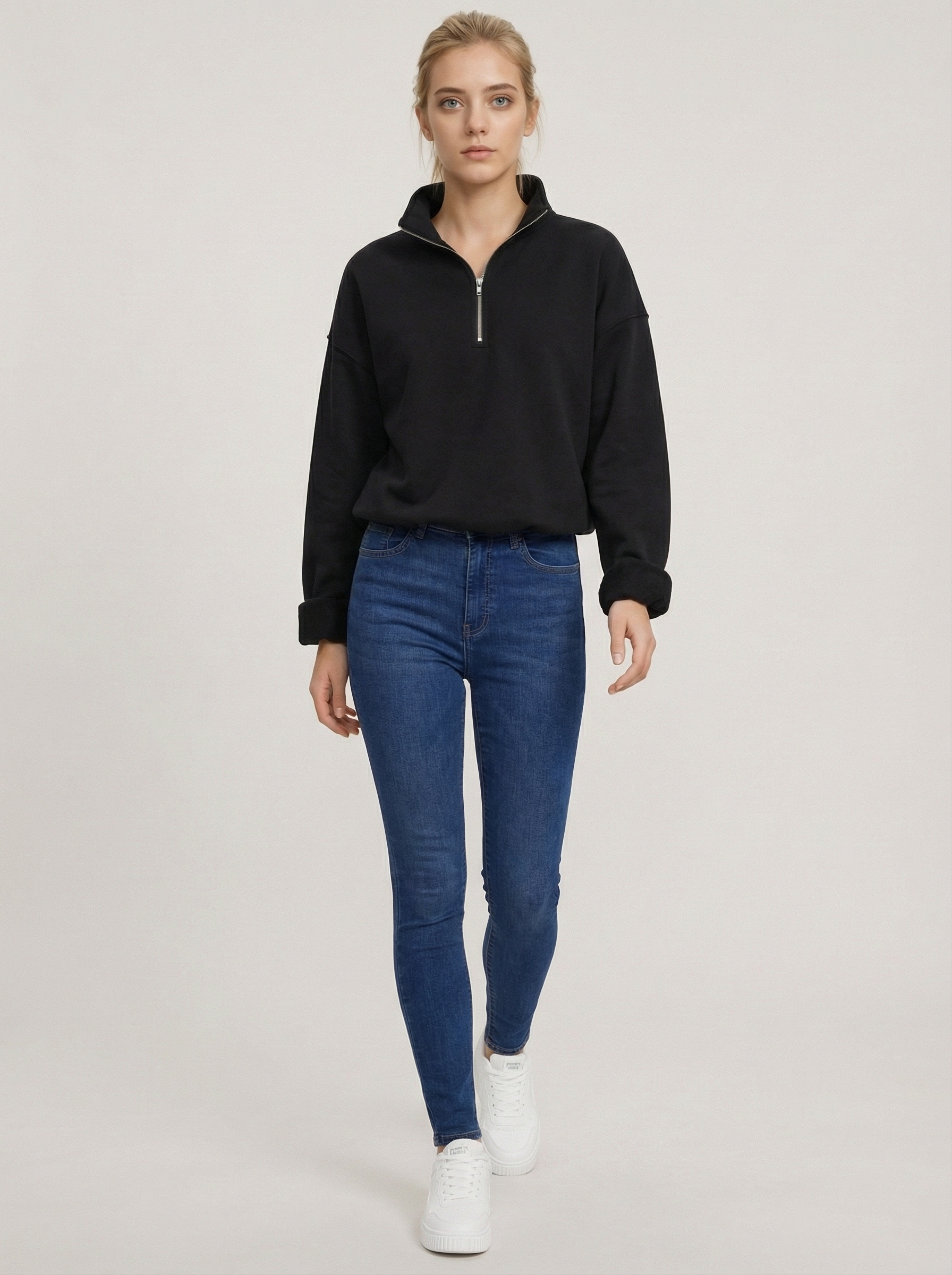 The Fit Pullover Black