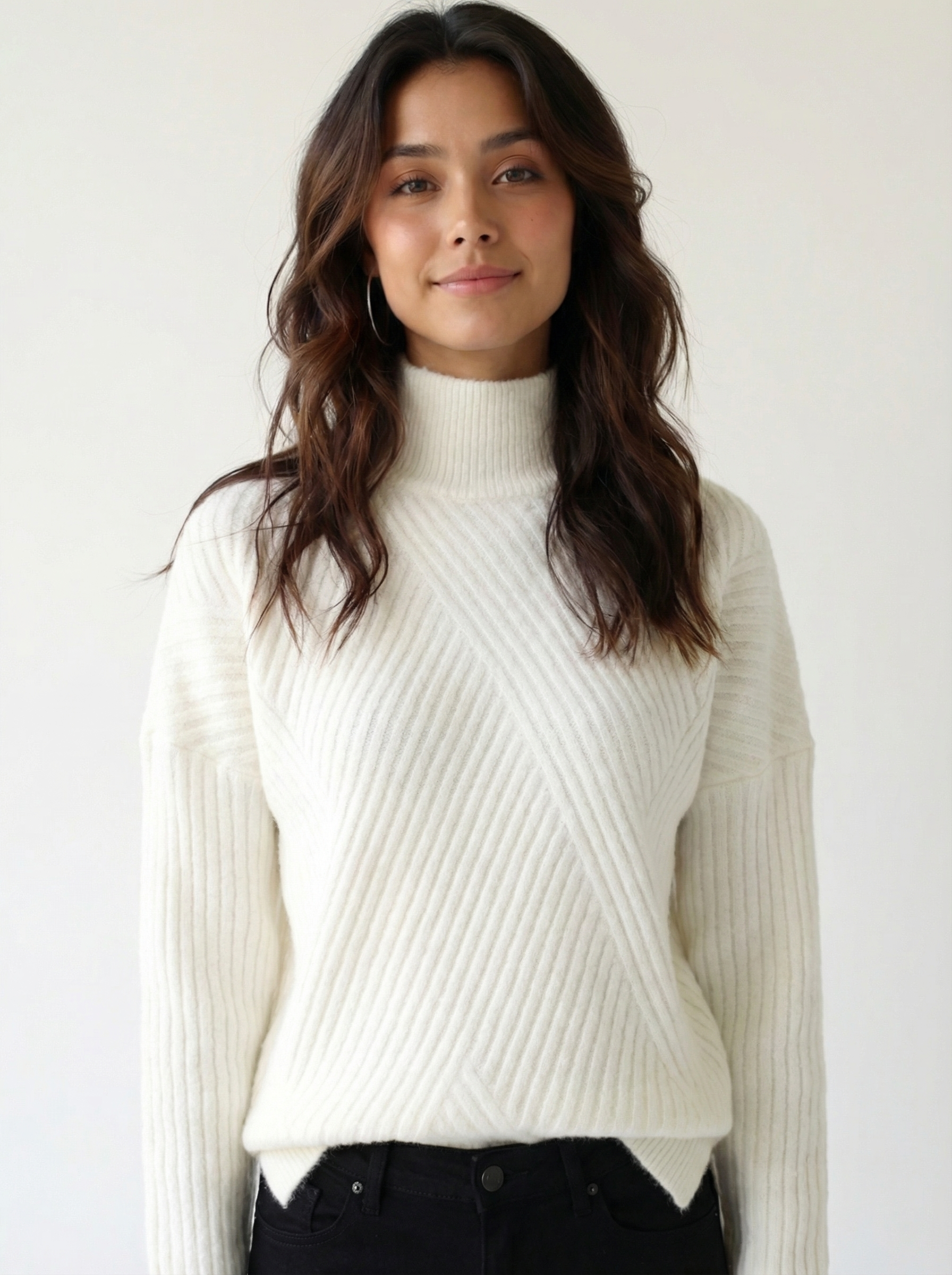 The Amy Knit Sweater White