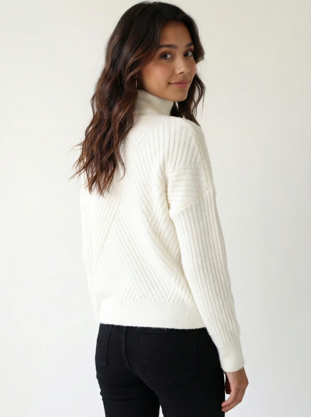 The Amy Knit Sweater White