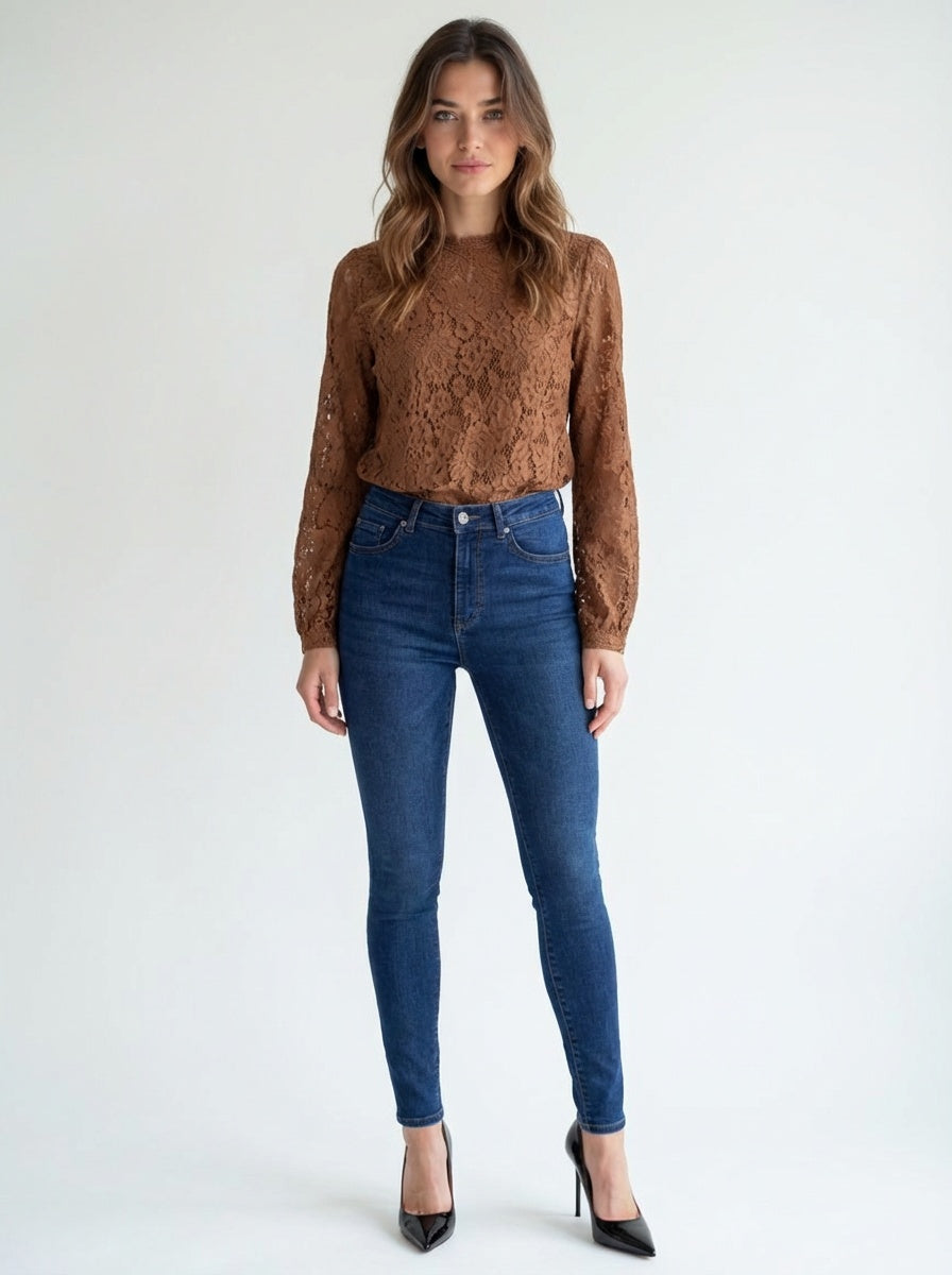 The Daisy Blouse Brown