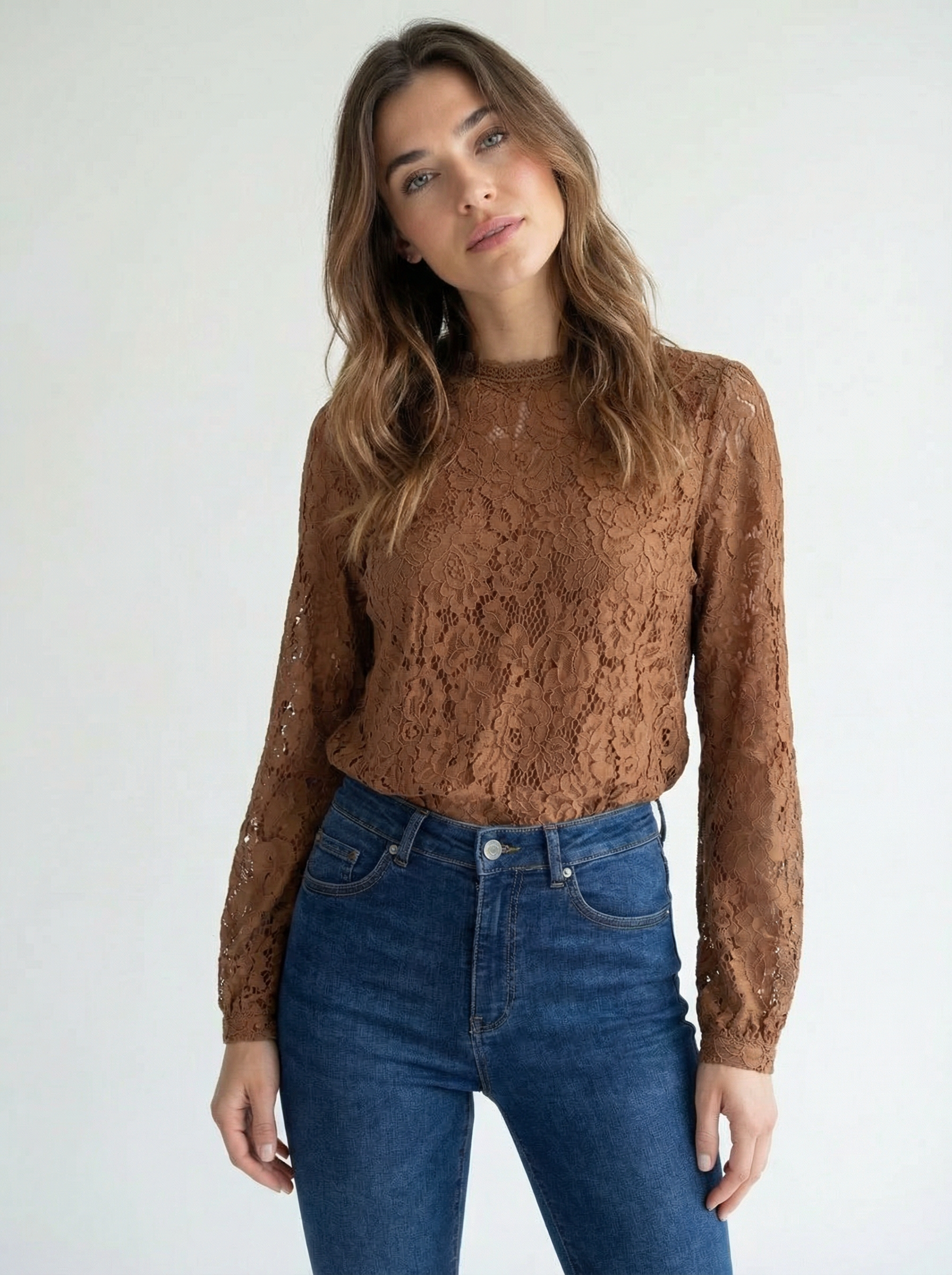 The Daisy Blouse Brown