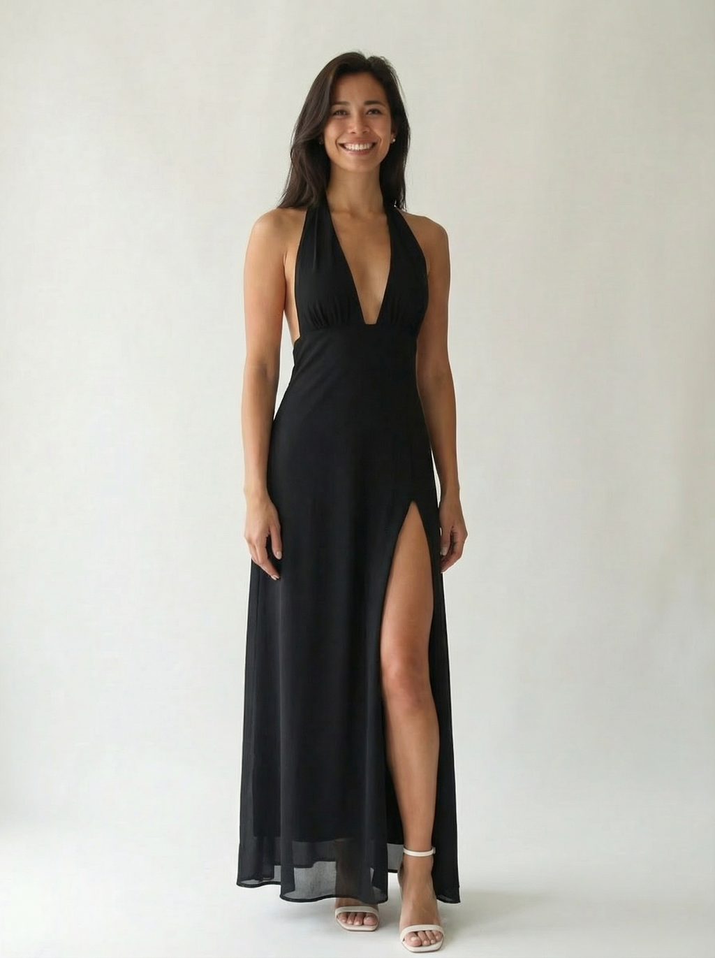The Backless Maxi Dress Black