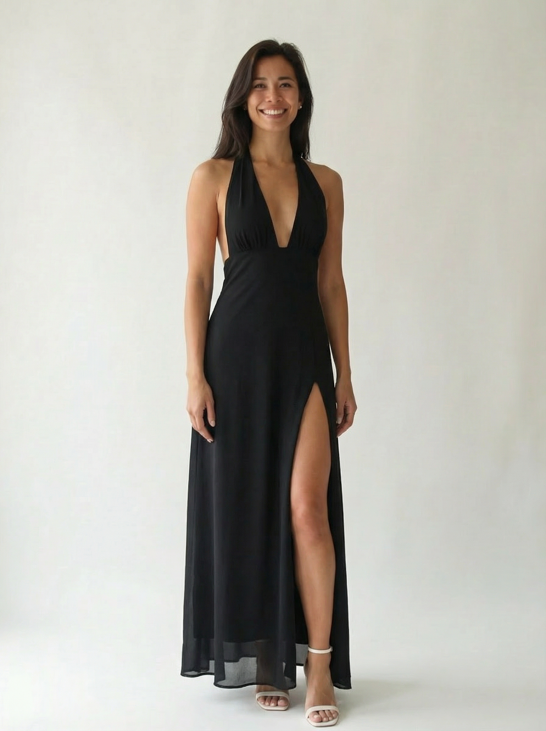 The Backless Maxi Dress Black