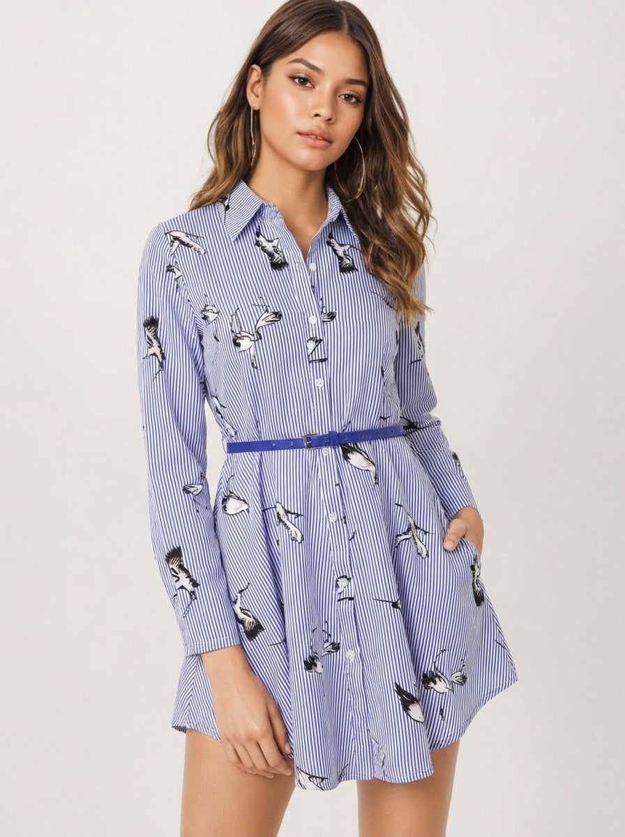The Birdy Dress Blue
