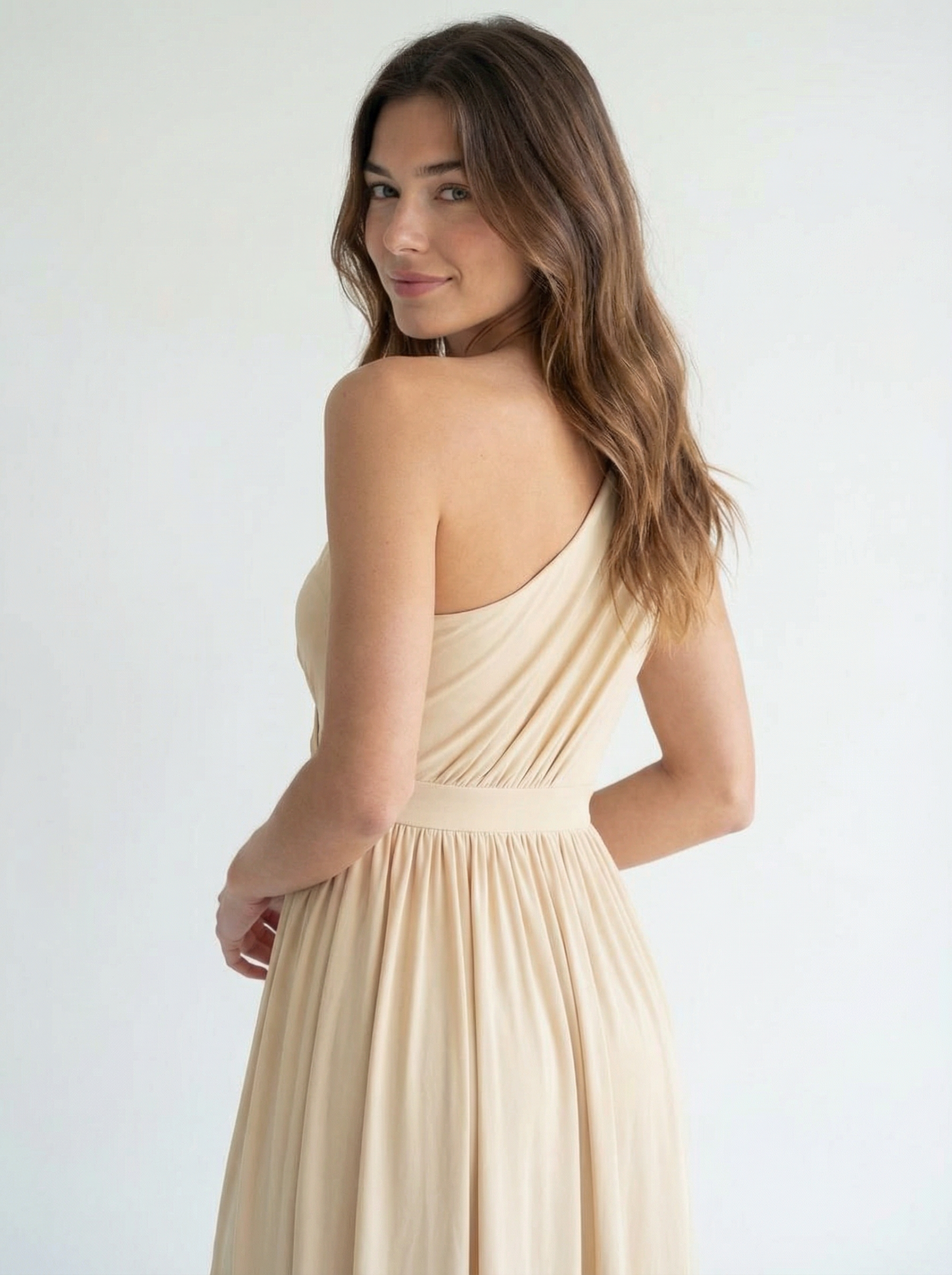 The Serena Dress Apricot