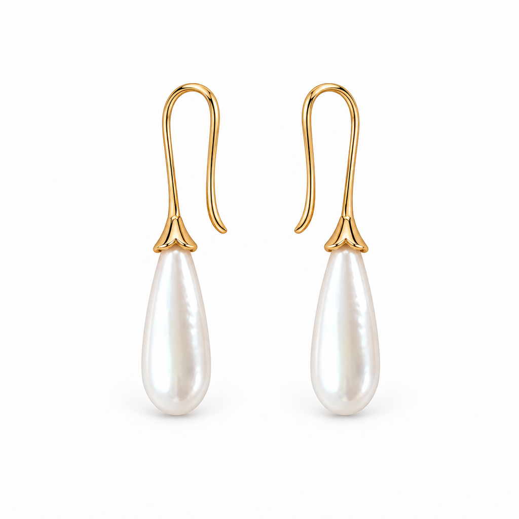 Long Pearl Earrings