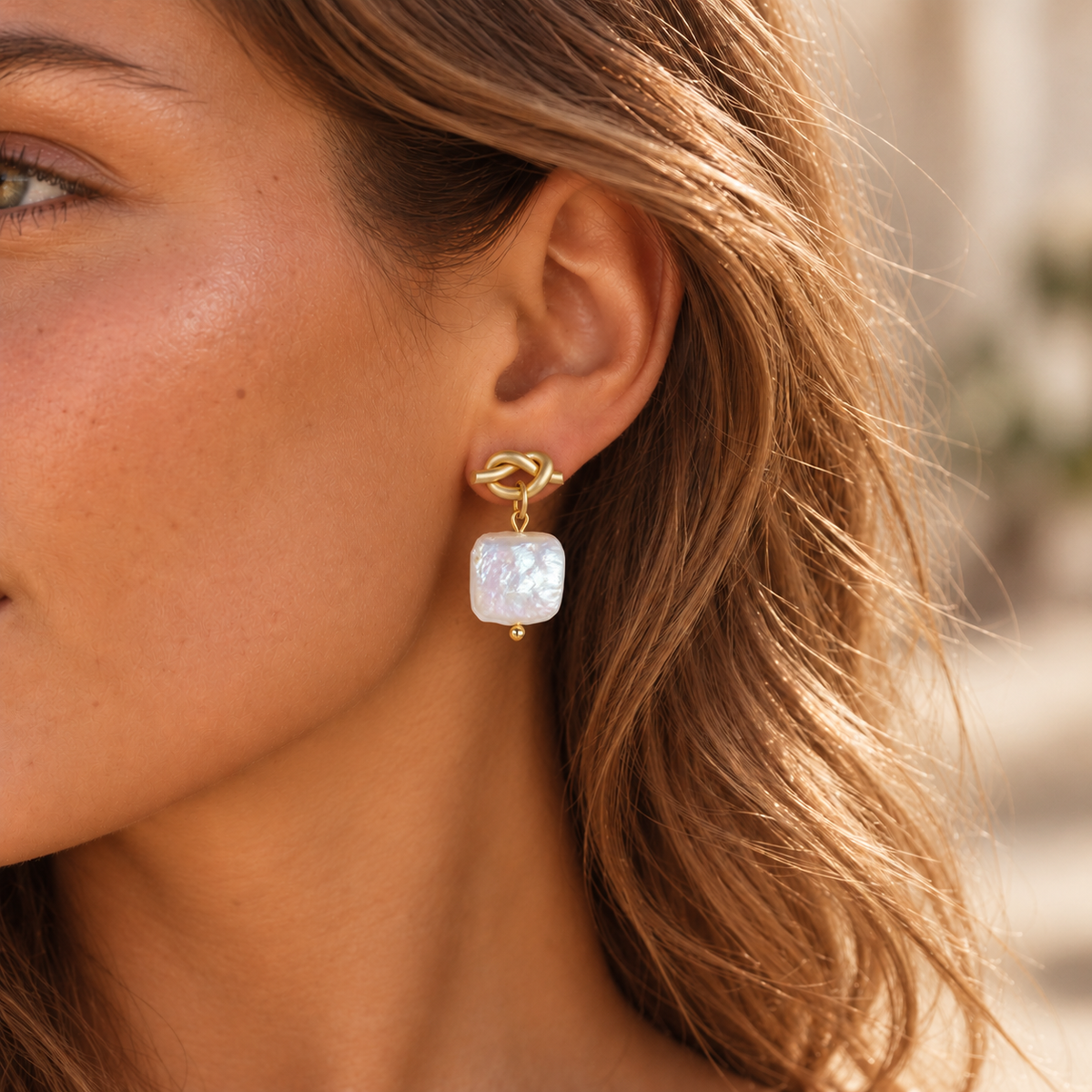 Pearl Rock Earrings